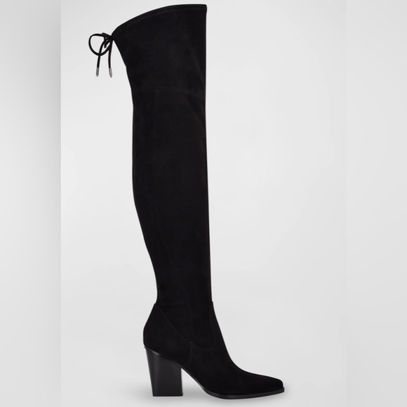 Marc fisher over the knee black suede boots. Size 7 shoes - Picture 1 of 10